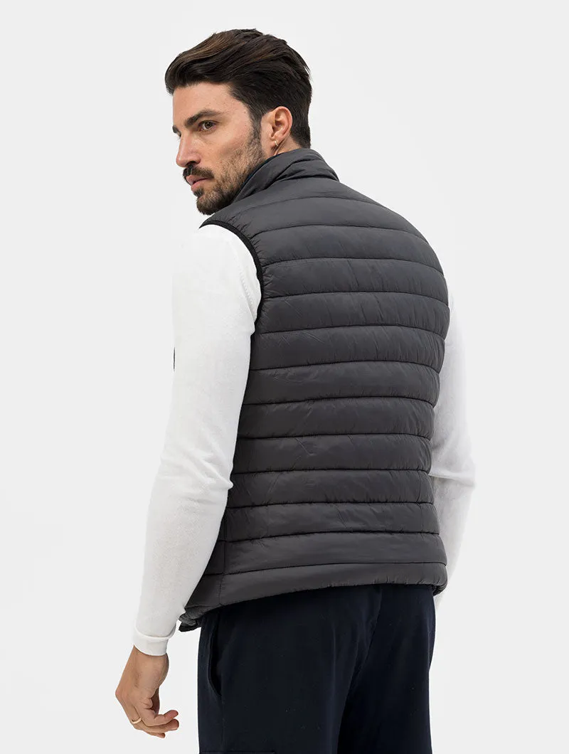 AARON DOUBLE FACE VEST IN BLUE