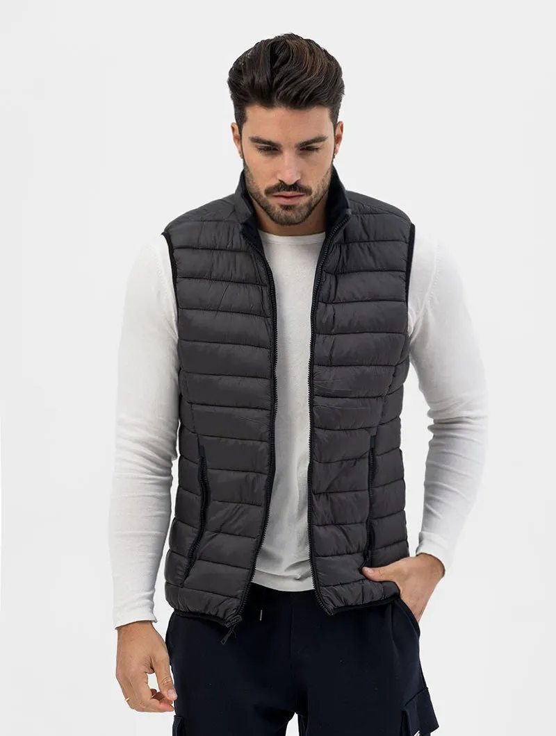 AARON DOUBLE FACE VEST IN BLUE
