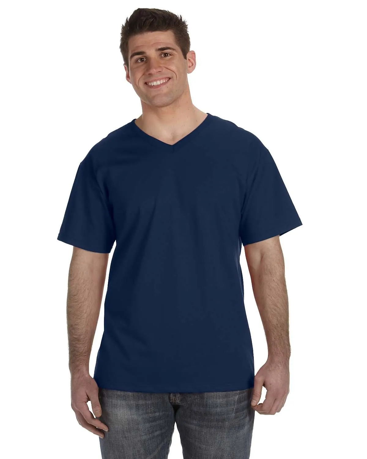 Adult Hd Cotton� V-Neck T-Shirt