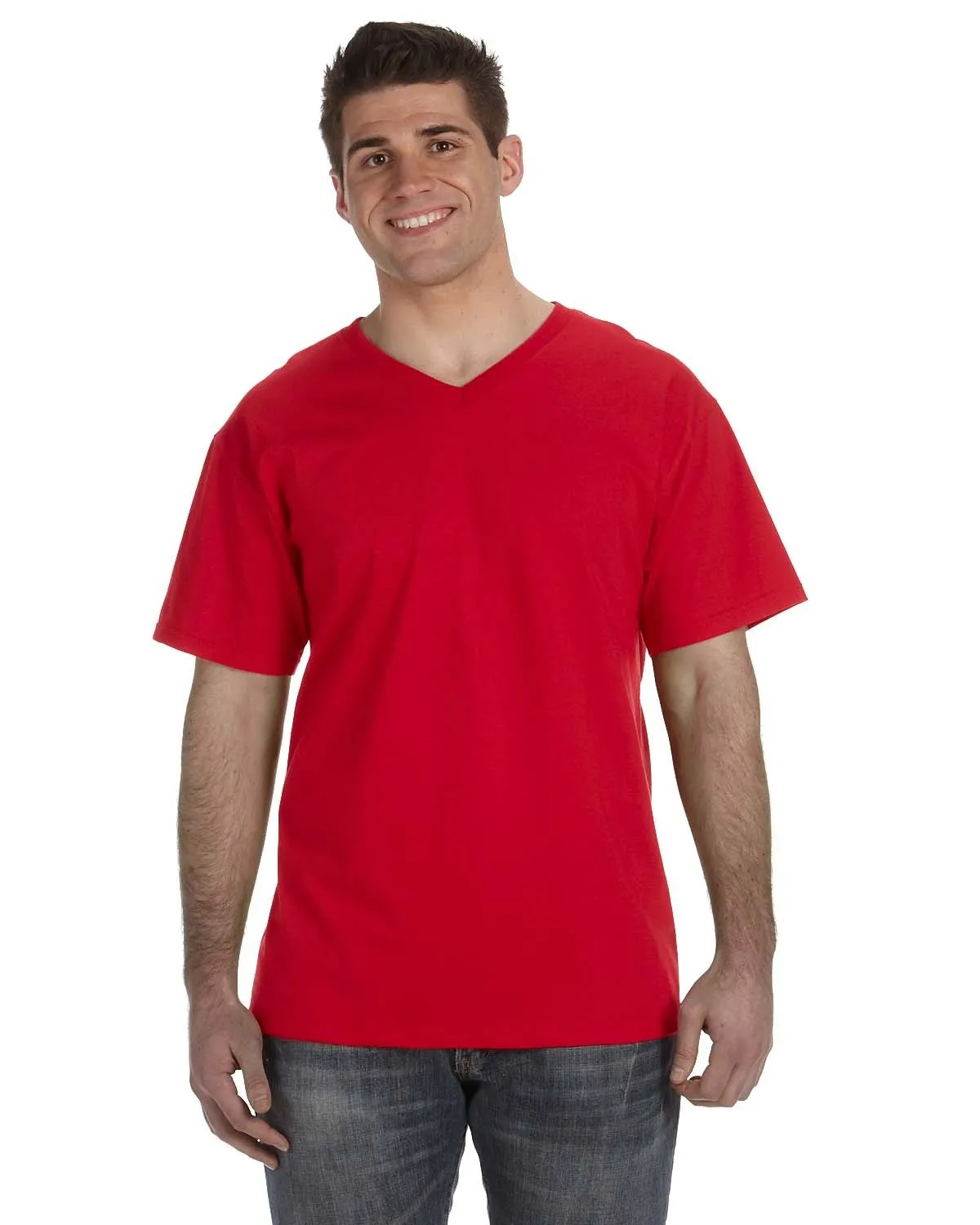 Adult Hd Cotton� V-Neck T-Shirt