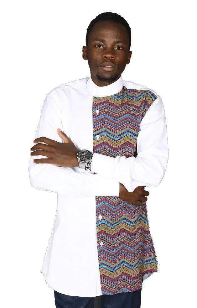 African White Labyrinth Shirt