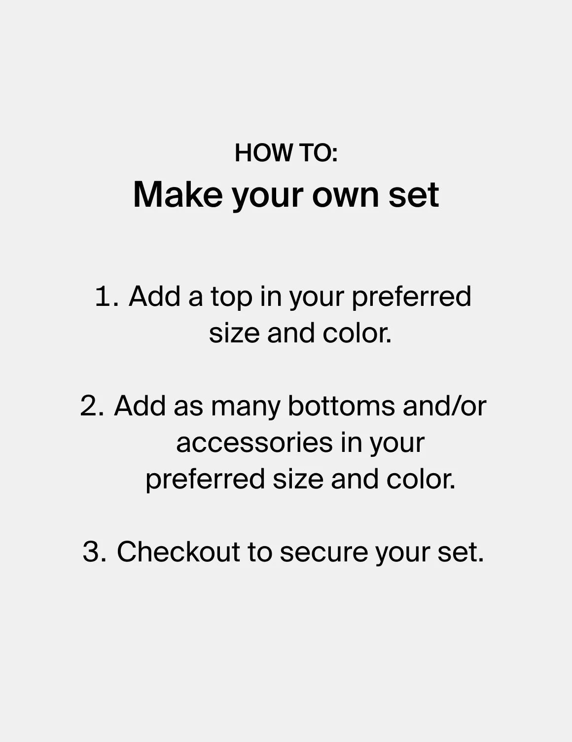 All You Bikini Set