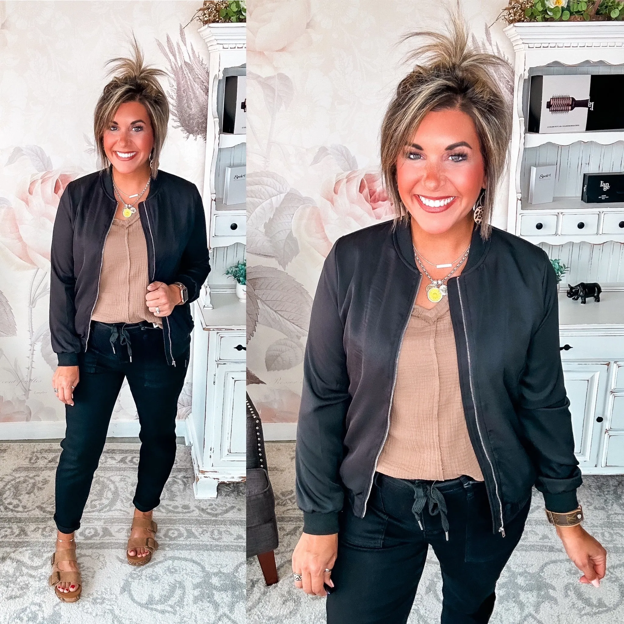 Ampersand Avenue Bomber Jacket - Midnight