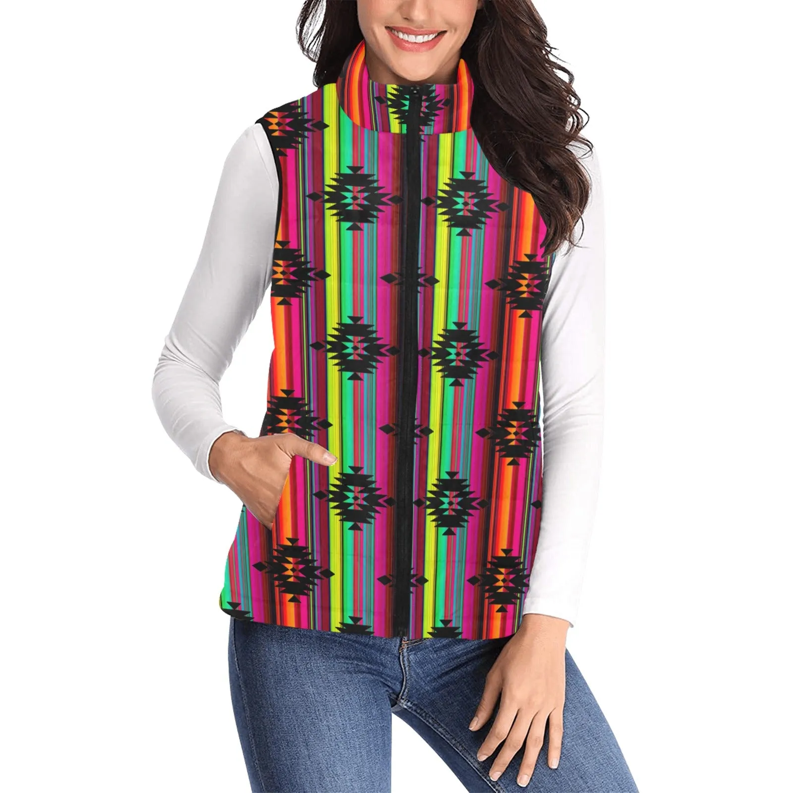 Aztec Vintage Rodeo Women's Puffy Vest