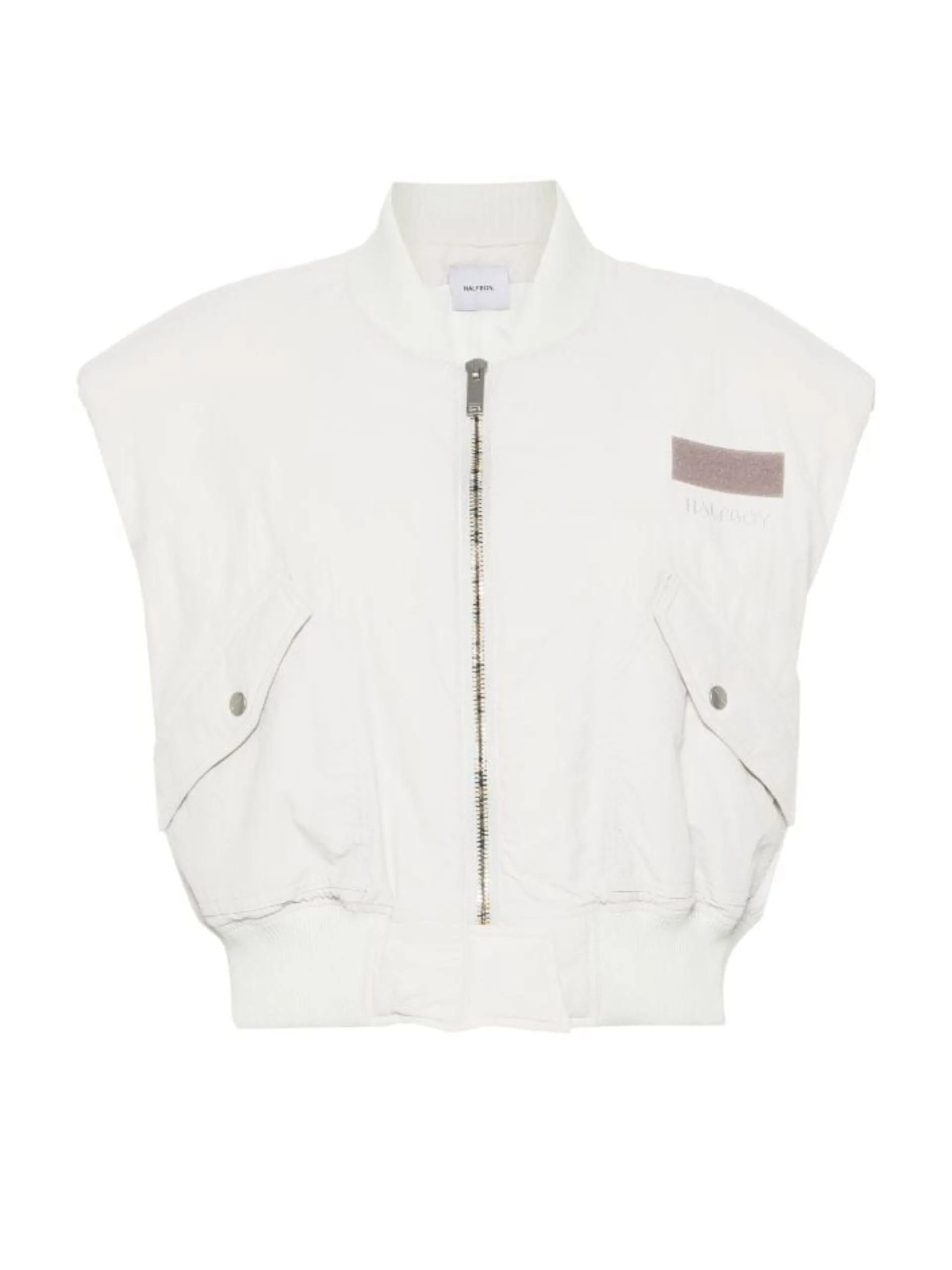 Bomber Crop Vest / Nimbus Cloud