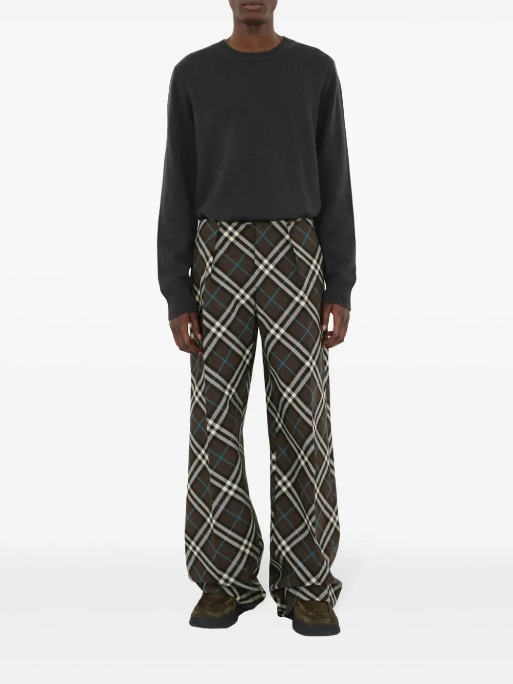 BURBERRY - Men Check Jogging Pants