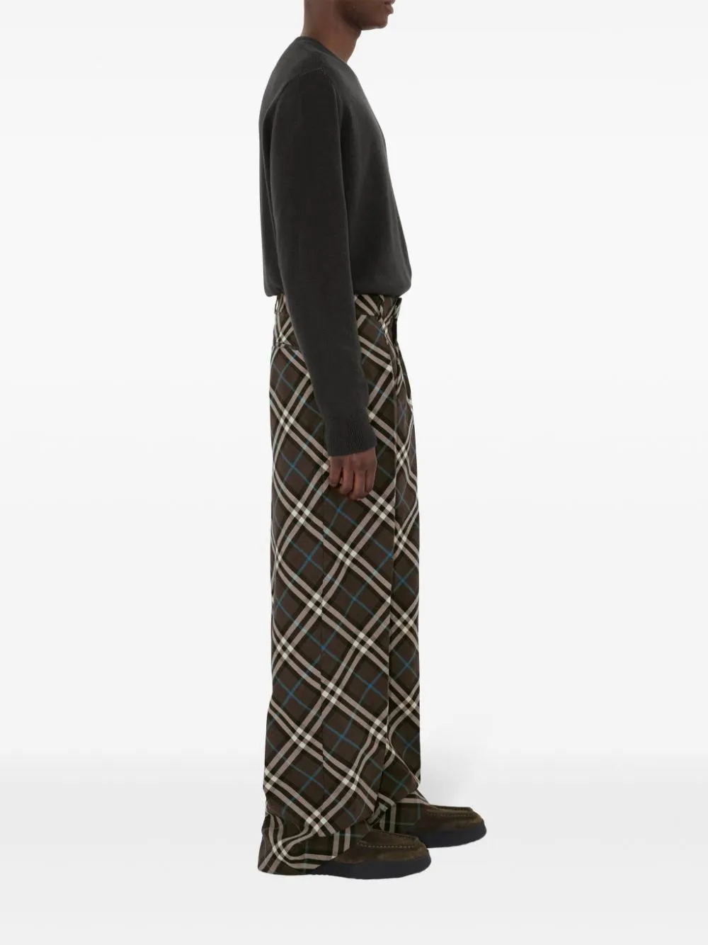 BURBERRY - Men Check Jogging Pants