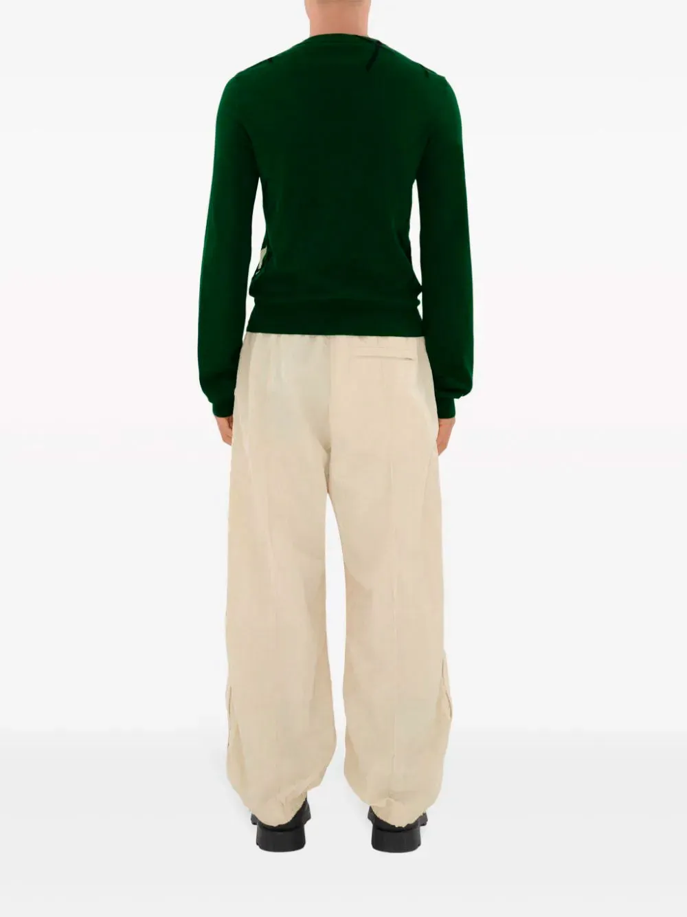 Crinkled jogging pants
