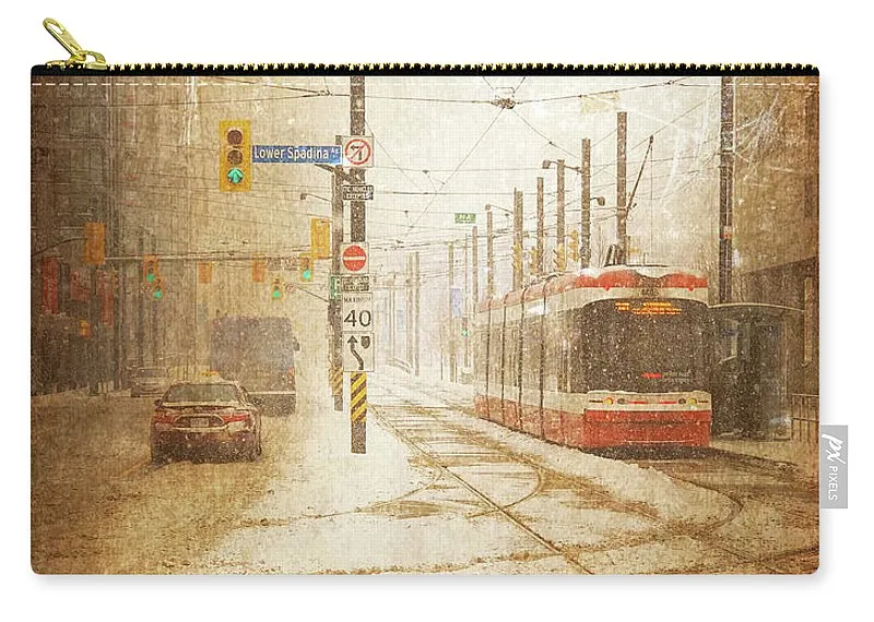 Downtown Toronto - Looks Like Snow - Carry-All Pouch