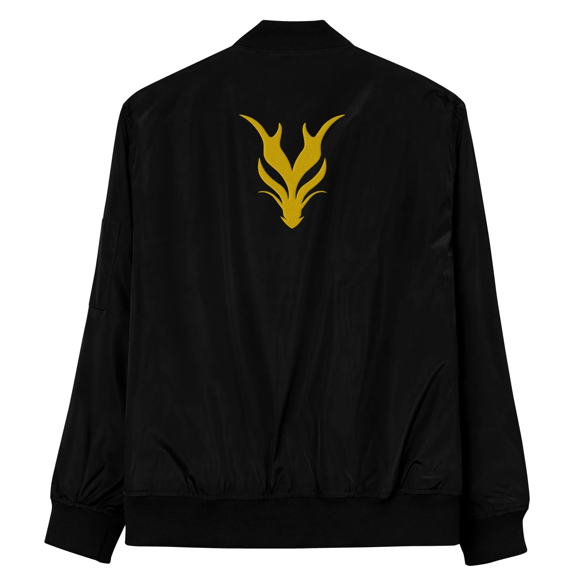 Dragon Foxx™ Black Premium Recycled Bomber Jacket