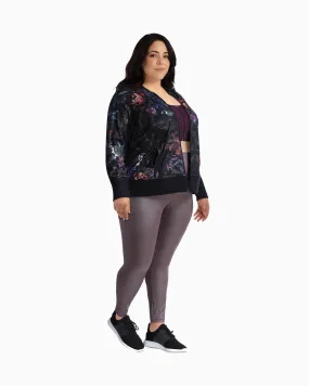 Fairweather Bomber Jacket | Black / Purple