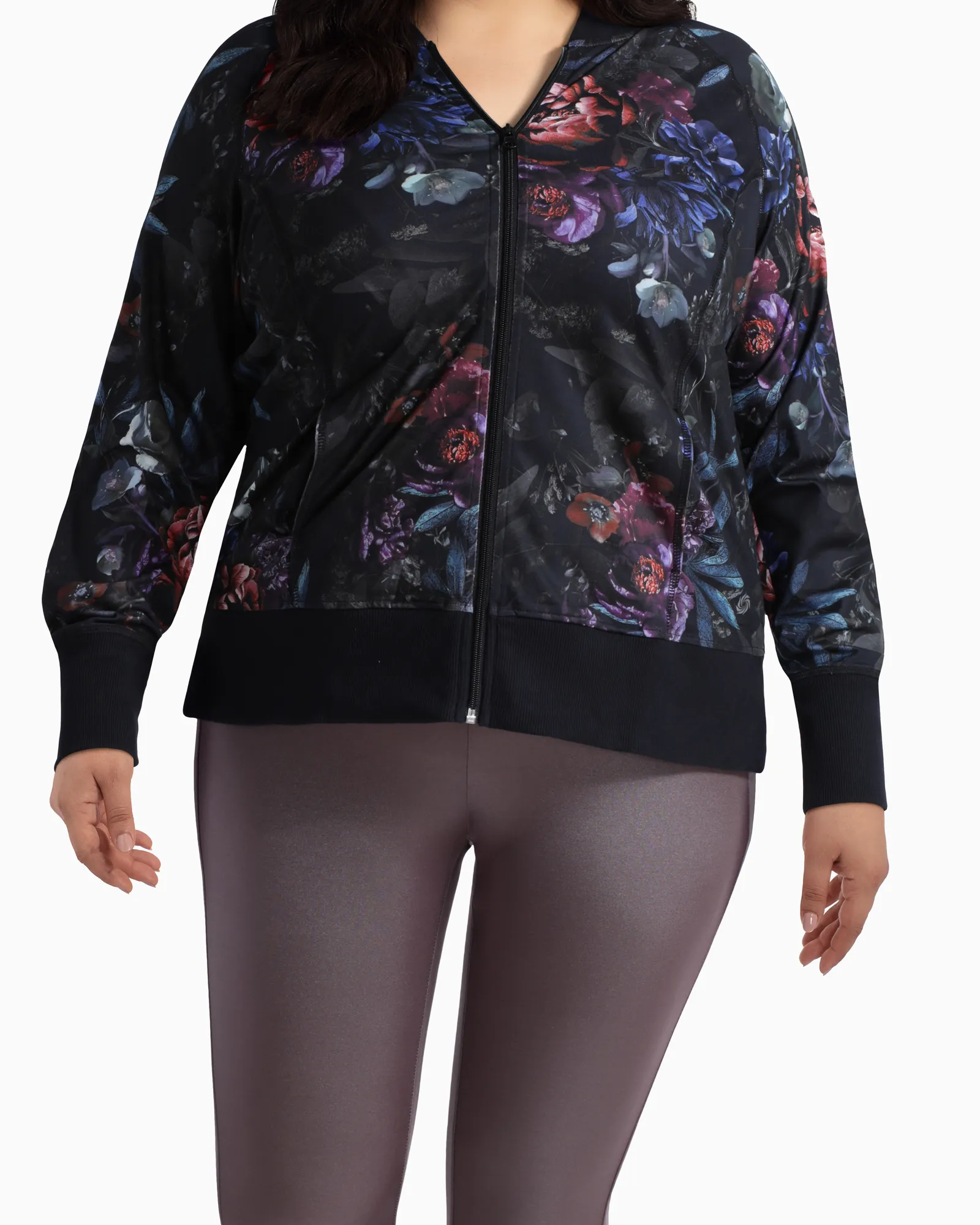 Fairweather Bomber Jacket | Black / Purple