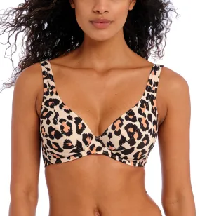Freya Animal Instinct Underwire High Apex Bikini Top (203913) - Natural