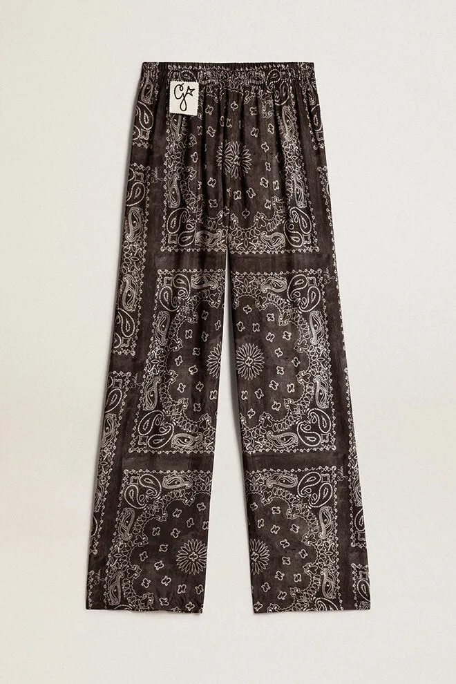 GOLDEN W'S JOGGING PANTS PAISLEY PRINT