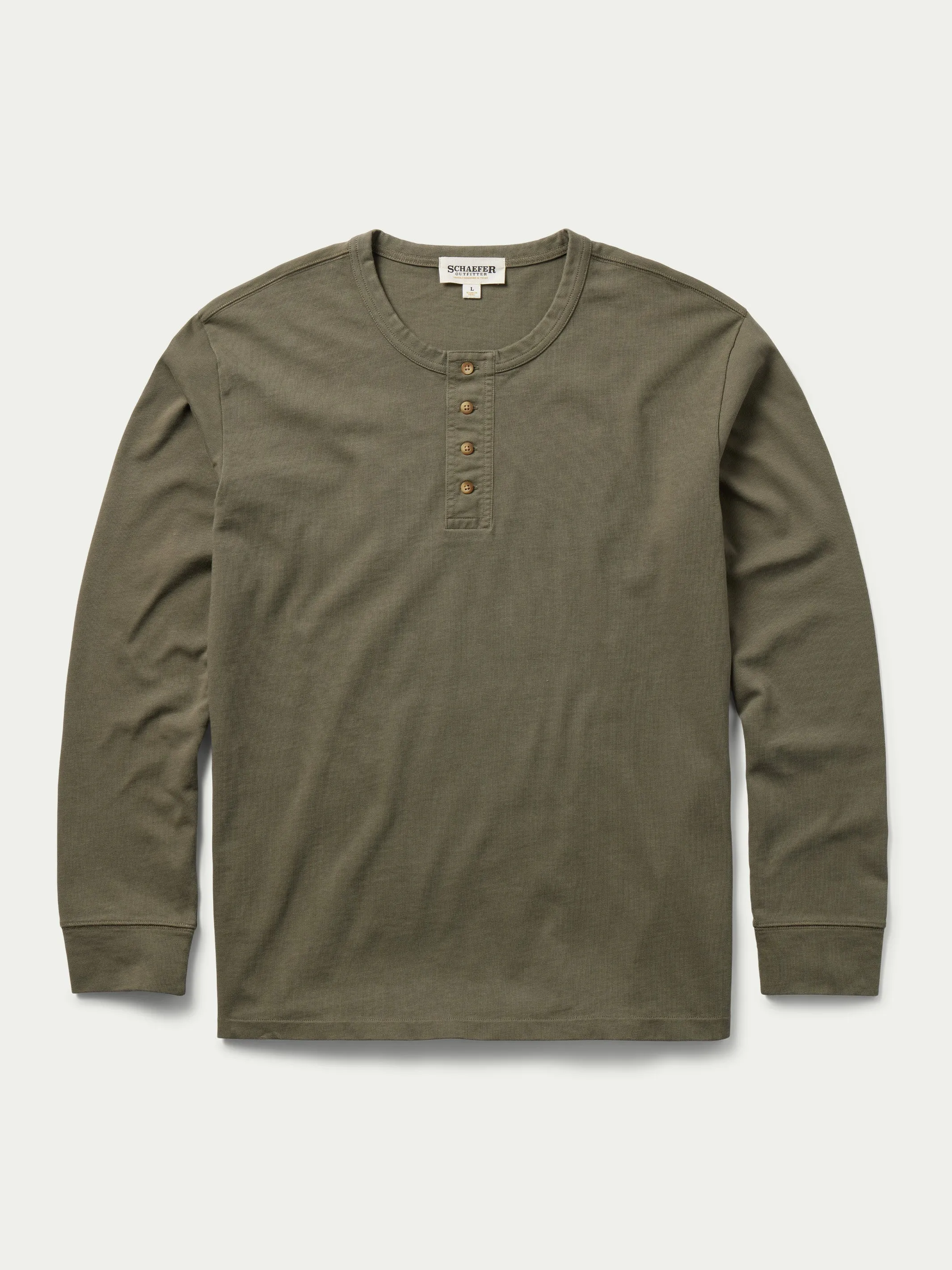 Heavyweight Cotton Henley