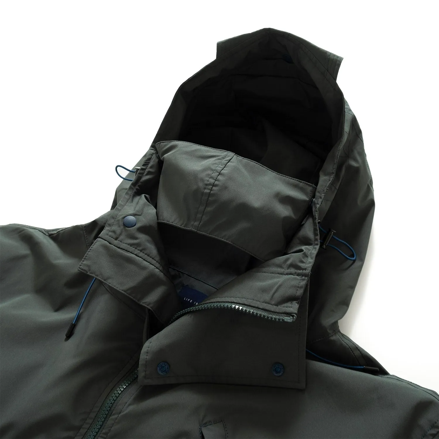 (JK320) Detachable Face Mask Mountain Parka