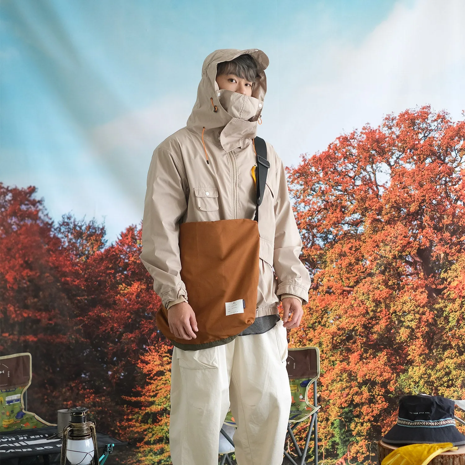 (JK320) Detachable Face Mask Mountain Parka