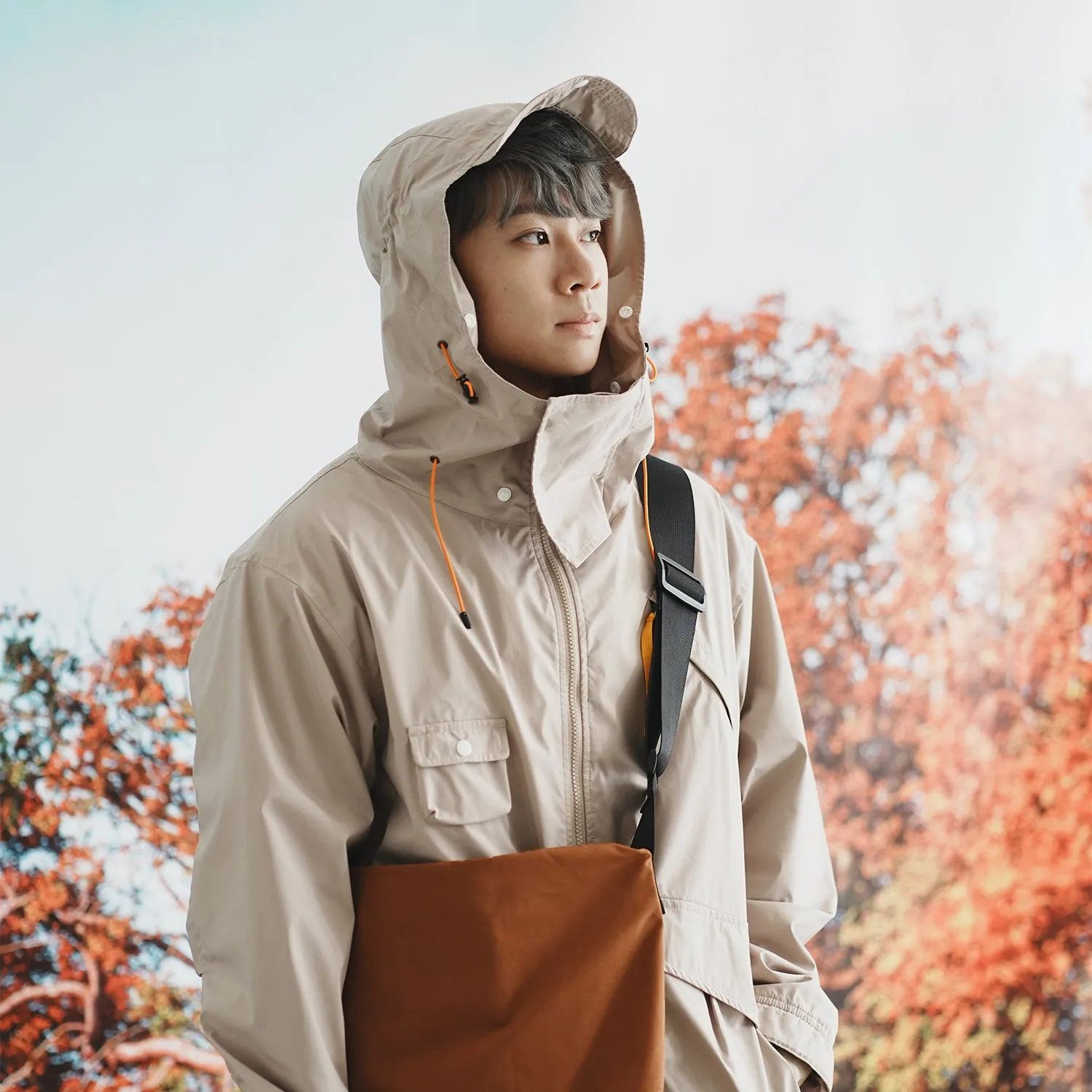 (JK320) Detachable Face Mask Mountain Parka