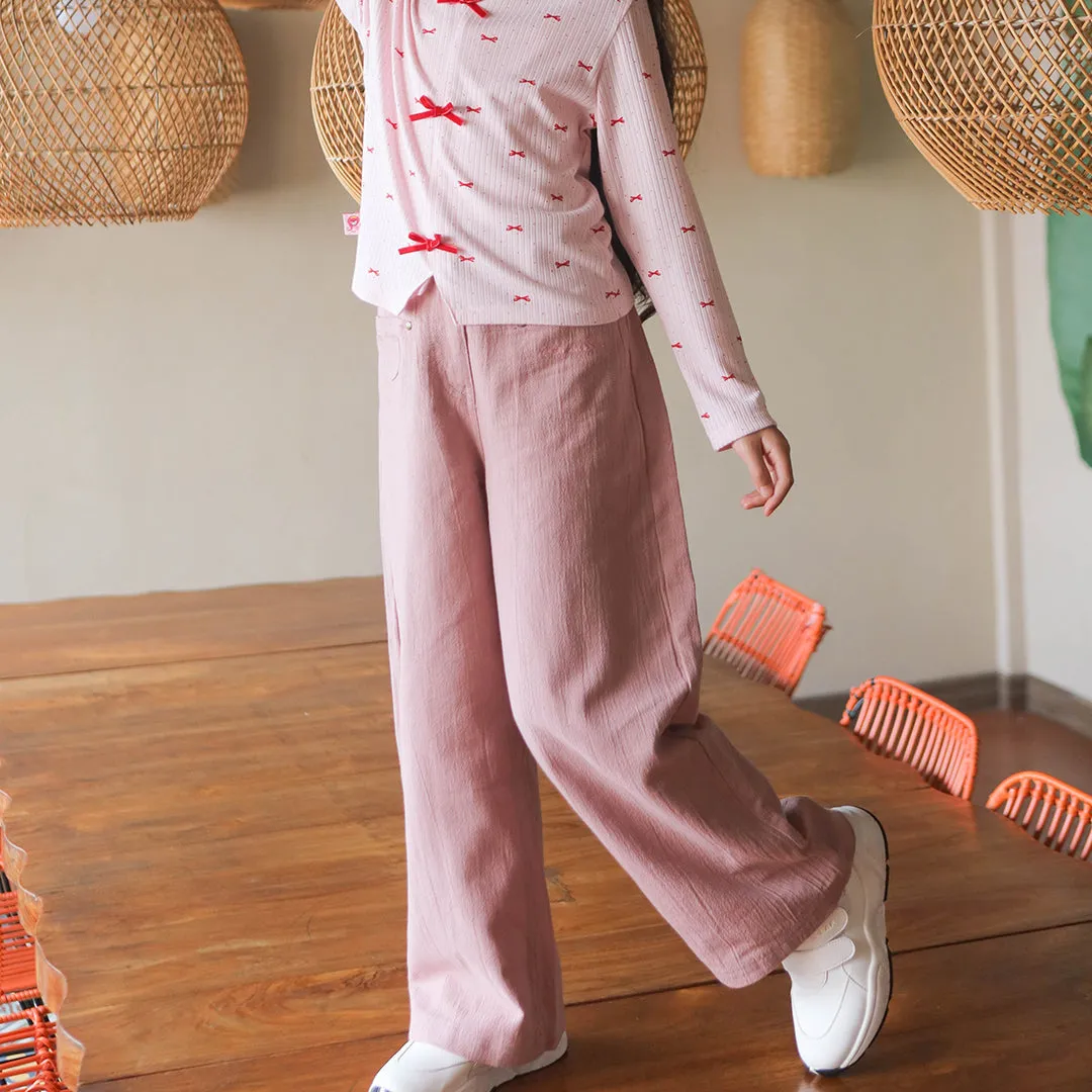 Maxi Culottes/ Kulot panjang anak/ Rodeo Junior Girl Pink Blush
