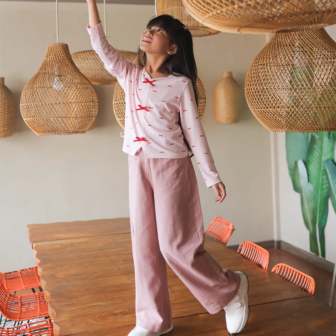 Maxi Culottes/ Kulot panjang anak/ Rodeo Junior Girl Pink Blush