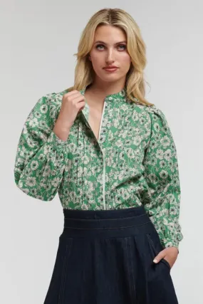 Penny Lane Shirt | Green Floral