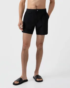 TAILORED SWIM SHORTS / BLACK