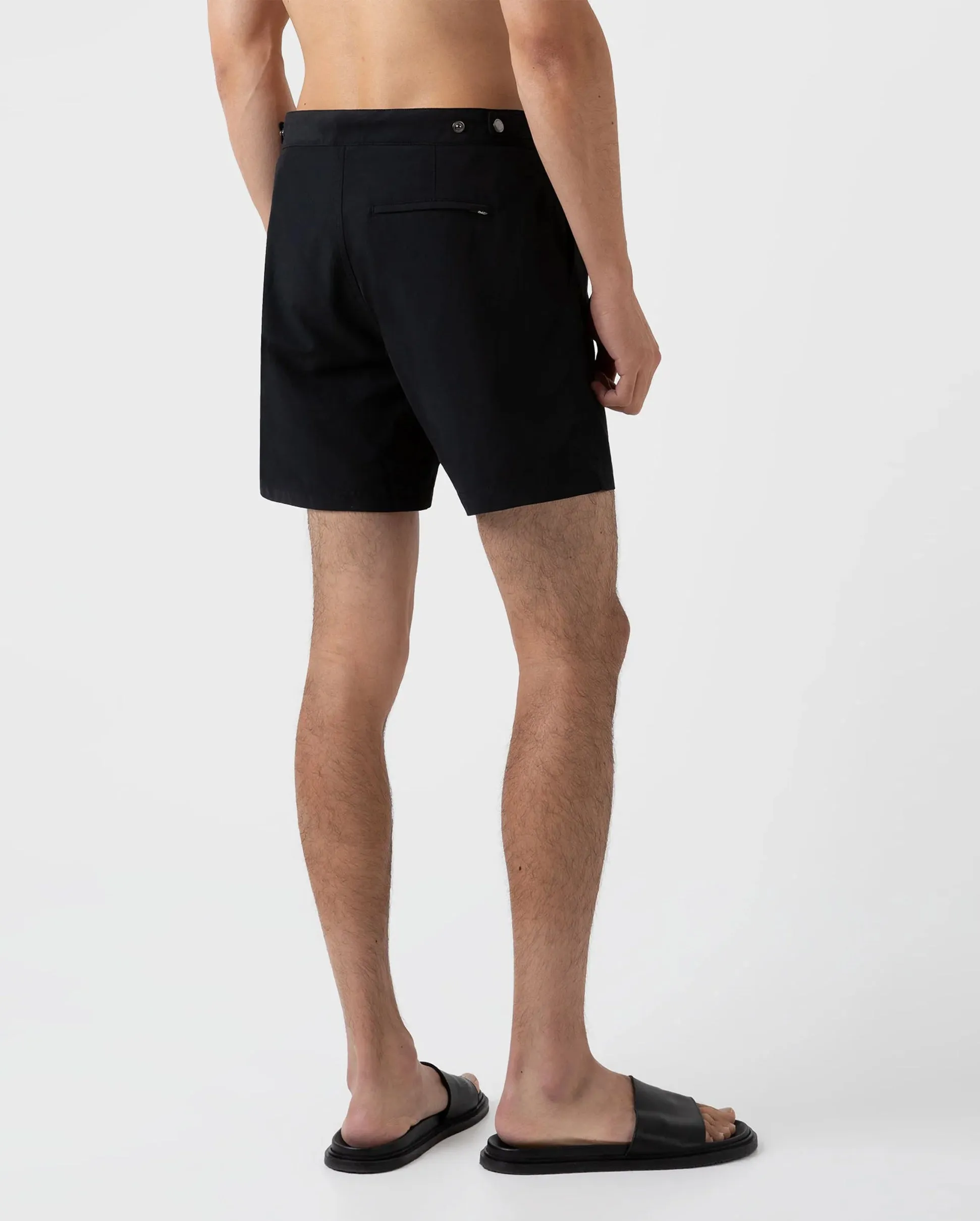 TAILORED SWIM SHORTS / BLACK