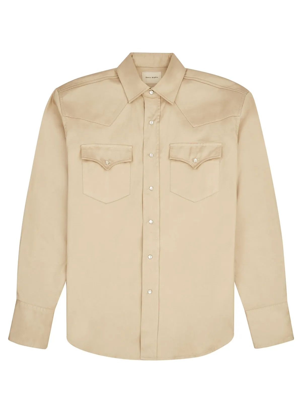 Western Shirt - Gold Satin